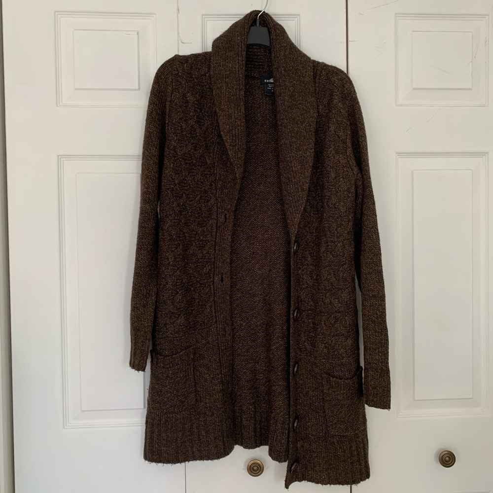 It’s Our Time Long Brown Knit Cardigan